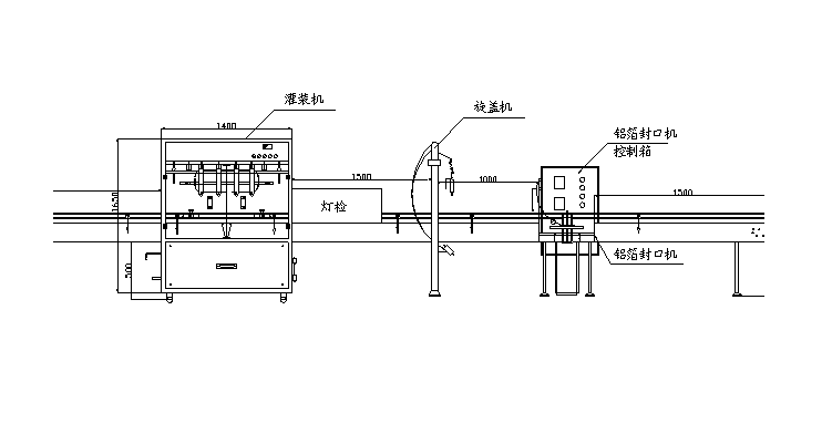 灌裝封口機圖紙